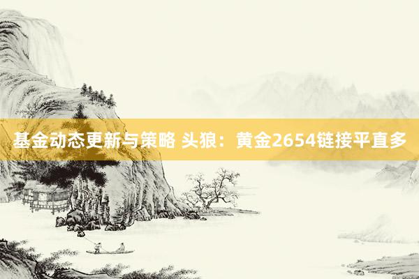 基金动态更新与策略 头狼：黄金2654链接平直多