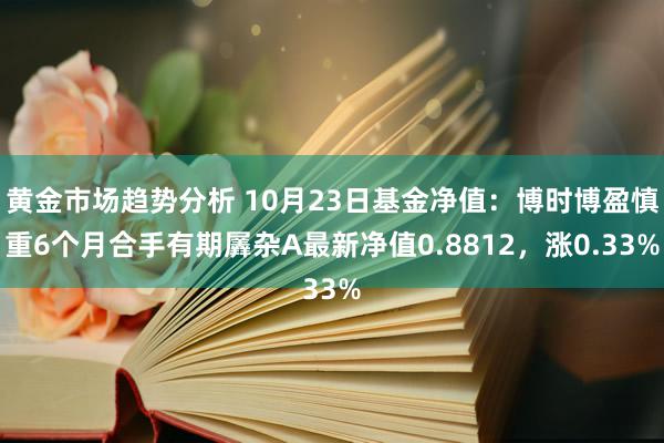 黄金市场趋势分析 10月23日基金净值：博时博盈慎重6个月合手有期羼杂A最新净值0.8812，涨0.33%