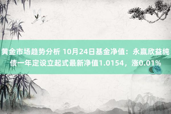 黄金市场趋势分析 10月24日基金净值：永赢欣益纯债一年定设立起式最新净值1.0154，涨0.01%