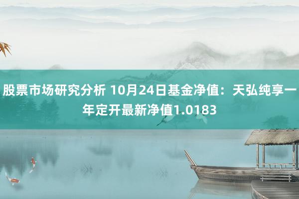 股票市场研究分析 10月24日基金净值：天弘纯享一年定开最新净值1.0183