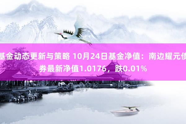 基金动态更新与策略 10月24日基金净值：南边耀元债券最新净值1.0176，跌0.01%