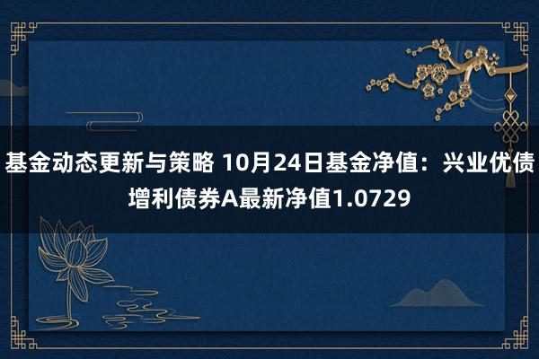 基金动态更新与策略 10月24日基金净值：兴业优债增利债券A最新净值1.0729