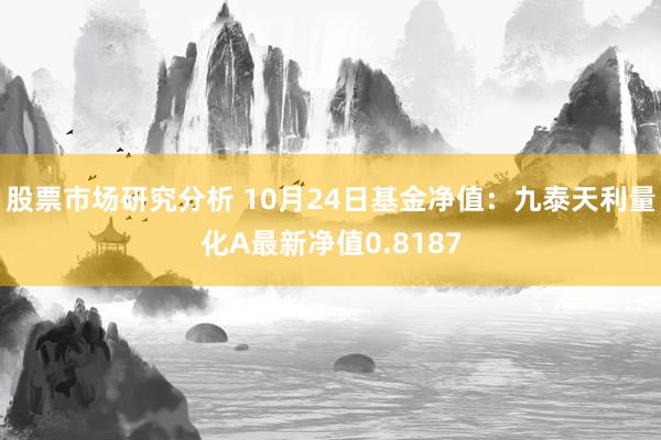 股票市场研究分析 10月24日基金净值：九泰天利量化A最新净值0.8187