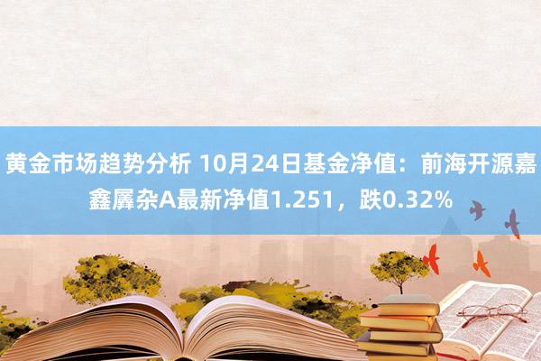 黄金市场趋势分析 10月24日基金净值：前海开源嘉鑫羼杂A最新净值1.251，跌0.32%