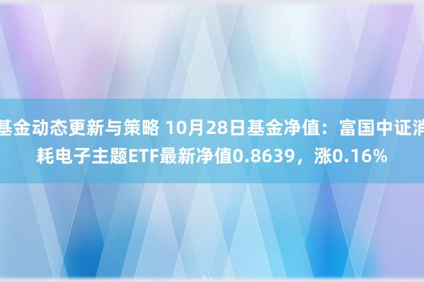 基金动态更新与策略 10月28日基金净值：富国中证消耗电子主题ETF最新净值0.8639，涨0.16%