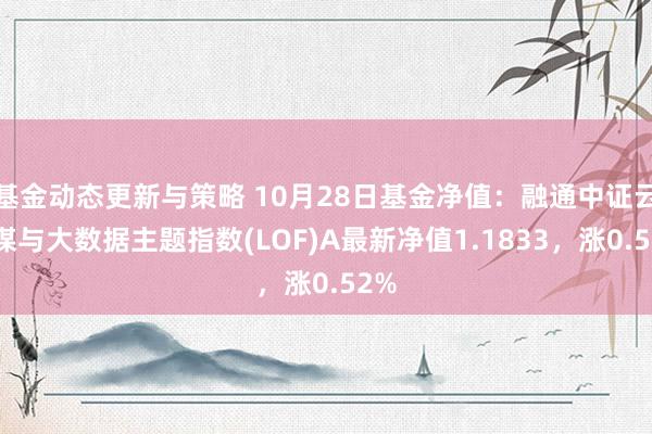 基金动态更新与策略 10月28日基金净值：融通中证云筹谋与大数据主题指数(LOF)A最新净值1.1833，涨0.52%