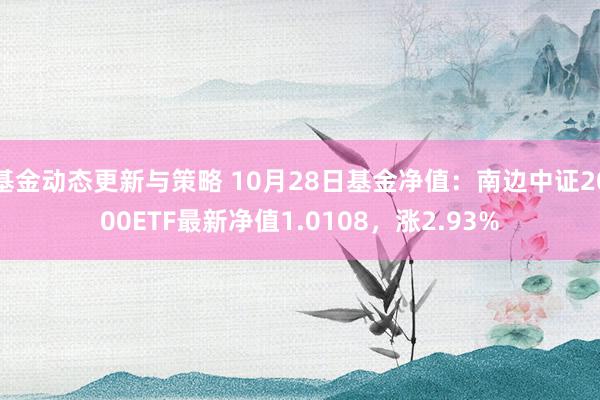 基金动态更新与策略 10月28日基金净值：南边中证2000ETF最新净值1.0108，涨2.93%