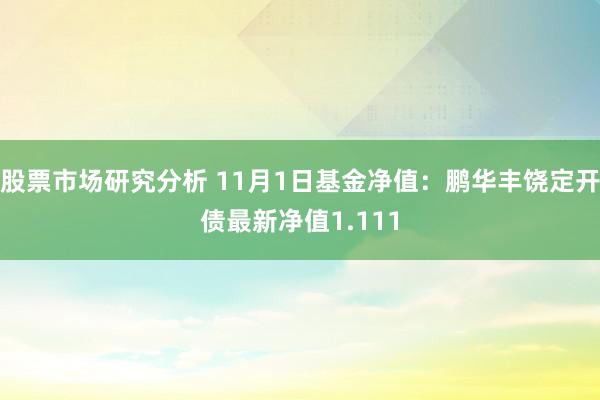 股票市场研究分析 11月1日基金净值：鹏华丰饶定开债最新净值1.111