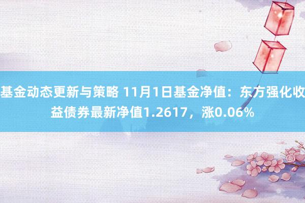 基金动态更新与策略 11月1日基金净值：东方强化收益债券最新净值1.2617，涨0.06%