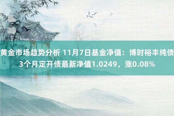 黄金市场趋势分析 11月7日基金净值：博时裕丰纯债3个月定开债最新净值1.0249，涨0.08%