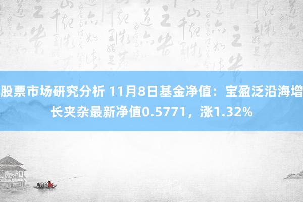 股票市场研究分析 11月8日基金净值：宝盈泛沿海增长夹杂最新净值0.5771，涨1.32%