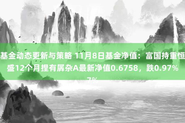 基金动态更新与策略 11月8日基金净值：富国持重恒盛12个月捏有羼杂A最新净值0.6758，跌0.97%