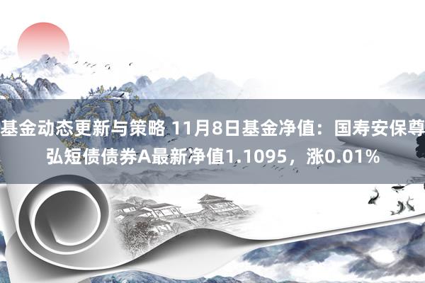 基金动态更新与策略 11月8日基金净值：国寿安保尊弘短债债券A最新净值1.1095，涨0.01%