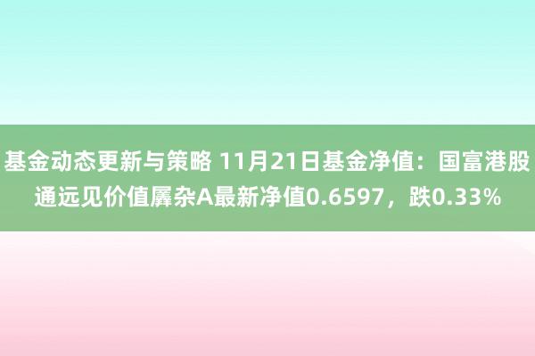 基金动态更新与策略 11月21日基金净值：国富港股通远见价值羼杂A最新净值0.6597，跌0.33%