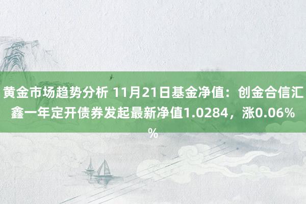 黄金市场趋势分析 11月21日基金净值：创金合信汇鑫一年定开债券发起最新净值1.0284，涨0.06%