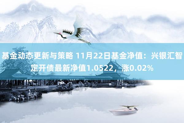 基金动态更新与策略 11月22日基金净值：兴银汇智定开债最新净值1.0522，涨0.02%