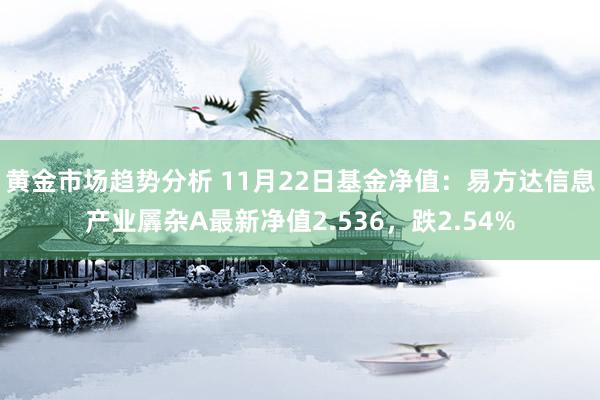 黄金市场趋势分析 11月22日基金净值：易方达信息产业羼杂A最新净值2.536，跌2.54%