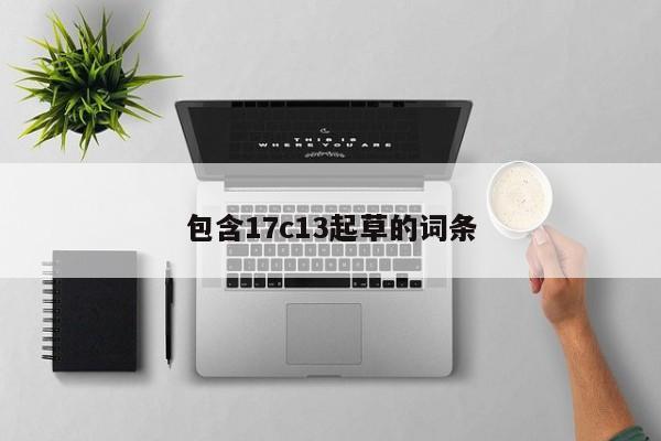 包含17c13起草的词条